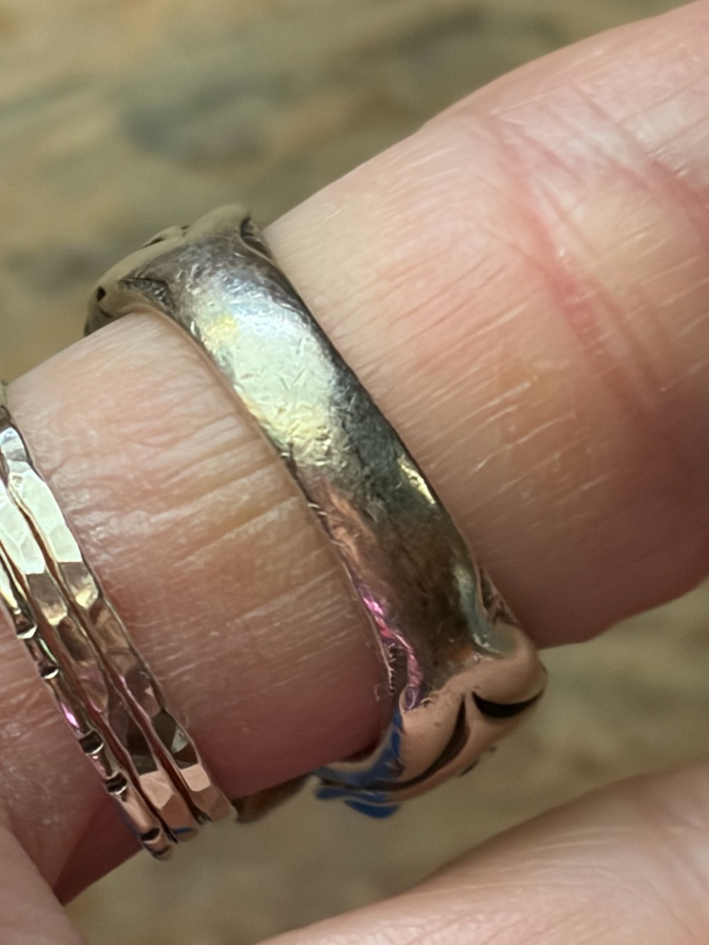 Designer Sterling And 14K Gold Daisy/Sunflower? Ring With Diamond  Chips Ring - Picture 3 of 15